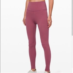 Lululemon Pink Align 25” misty merlot